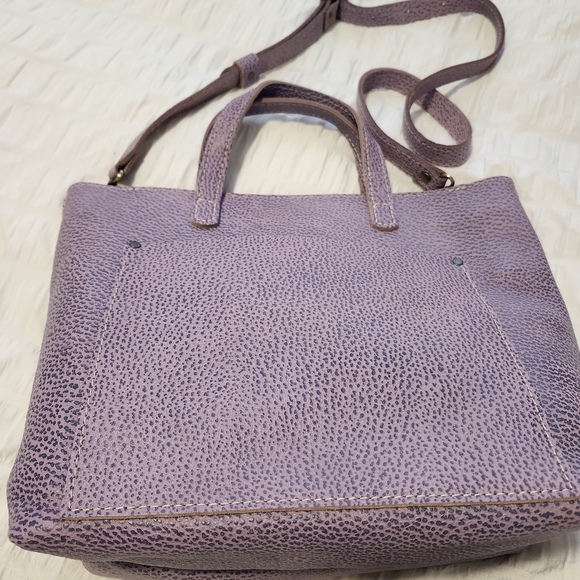 🦄 PORTLAND LEATHER LILAC Zip MEDIUM CROSSBODY TOTE BNNU - Picture 7 of 12